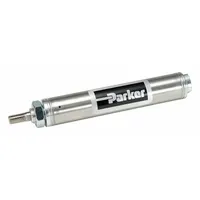 PARKER Round Air Cylinder: 2 in Bore, 5 in Stroke, Stainless Steel, Nose Mounting, 1/4 in NPT, SR (MPN 2.00NSR05.00)