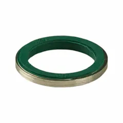 Sealing washer for 3/4 in conduit size, constructed of neoprene and zinc-plated steel. Used with fittings and enclosures to create a liquid-tight seal, preventing moisture and contaminants from entering electrical connections. Suitable for applications requiring environmental protection.