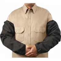 Flame-Resistant Sleeve: 23 in Sleeve Lg, Universal, Black, Elastic Cuff, 1 PR (MPN 1084-23EE)