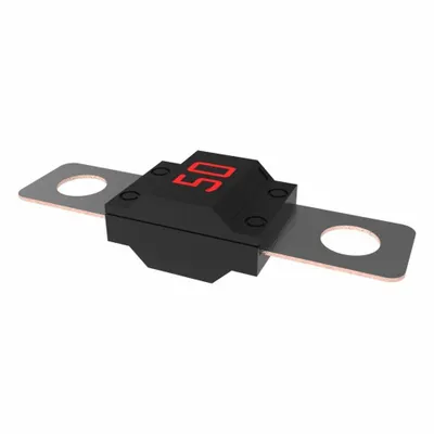 LITTELFUSE MIDI® 498 Series Two-Bolt-Hole Time-Delay Fuse, 50 A, 32 V DC - Two-Bolt-Hole Time-Delay Fuses