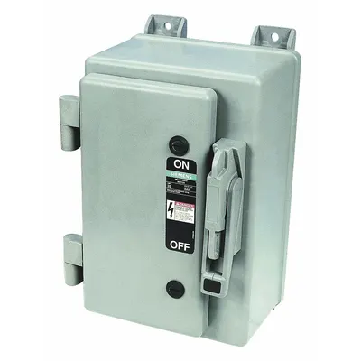 Siemens Safety Switch: Fusible, 30 A, Three Phase, 600V AC, Non-Metallic - Fusible Safety Switches