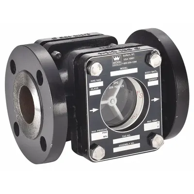 ARCHON INDUSTRIES, INC. Single Wall Sight Flow Indicator: Rotor, Steel - Flow Sights with Indicator