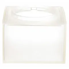 Transparent boot designed for push buttons in the SQUARE D 9001KX series. Provides a clear protective cover against dust, moisture, and physical impact while maintaining visibility of the button status. Suitable for use in industrial control panels and machinery where operator interface components require a durable, see-through barrier.