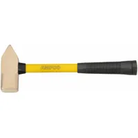 Cross Peen Hammer: Fiberglass, Nickel Aluminum Bronze, 3 1/2 lb Head Wt, 15 in Overall Lg (MPN H-42FG)