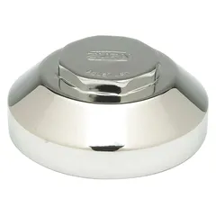 This brass replacement cap is designed for flush valves in the Z1221 series. It has a 6-inch overall width and is used to cover flush valve assemblies on toilets and urinals. The cap includes the replacement cap component only.