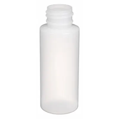 QORPAK Bottle: HDPE, 2 fl oz, 60 mL, Natural, 24-410 mm Screw Closure Size, No Closure - HDPE Narrow Mouth Round Lab Bottles