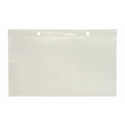 QUANTUM STORAGE SYSTEMS Label Holder: 5 in x 3 in, Clear, 6 Label Holders - Divider Box Label Holders