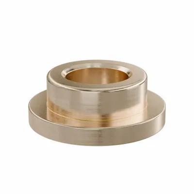 OILITE Flanged Sleeve Bearing: Bronze, SAE 841, 10 mm Bore, 16 mm OD, 8 mm Lg - Lubricated General Purpose Metallic Flanged Sleeve Bearings