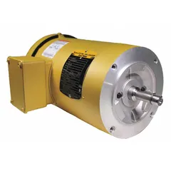 Totally enclosed fan-cooled (TEFC) 3-phase AC motor with C-face mounting for direct coupling to driven equipment. Rated 1 hp, 1800 RPM at 60 Hz, with dual voltage 208-230/460V AC and full load current 3.6/1.8 A. Suitable for industrial applications such as pumps, fans, conveyors, and machine tools.