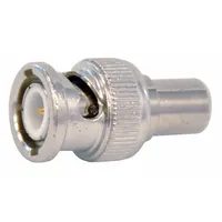 DOLPHIN COMPONENTS CORP Coaxial Terminator: Male, Connector, Silver, Crimp-On, 4 GHz Max Freq, 10 PK (MPN DC-88T-75)