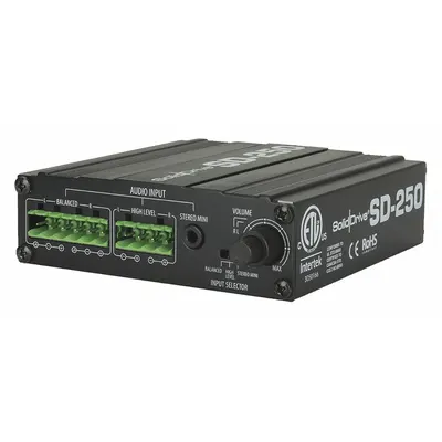 SOLIDDRIVE Amplifier: Auxiliary (1/8 in)/Balanced Stereo (Euroblock)/High - Audio Amplifiers