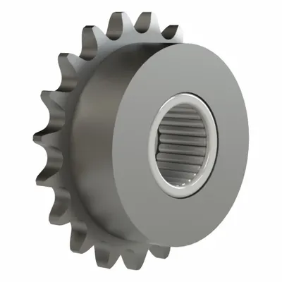 BREWER MACHINE & GEAR Idler Sprocket: For 35 Chain Size, Steel, 19 Teeth - Needle Bearing Idler Sprockets with Hub