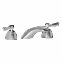 CHICAGO FAUCETS Low Arc Bathroom Faucet: 404, Cast Brass, Polished Chrome Finish, 2.2 gpm Flow Rate (MPN 404-VABCP)