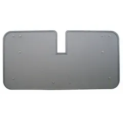 This ballistic shield is constructed from curved aramid and rated NIJ IIIA, providing protection against handgun rounds. It measures 42 inches in height and 21 inches in width, with a weight of 14 pounds. The black finish and curved design facilitate handling during tactical operations. Suitable for use by law enforcement and security personnel.