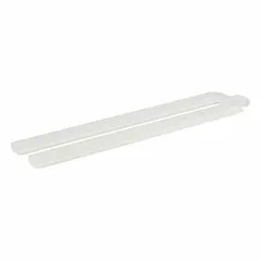 This spray tube directs water flow across the ice machine evaporator to form ice cubes evenly. It is a replacement part for maintaining consistent ice production in commercial ice machines.