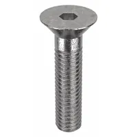 Socket Flat Head Screw: 3/8"-16 Thread Size, 1 1/2 in Lg, Flat, NL-19, Stainless Steel, 18-8, 10 PK (MPN FBFHEADS3816112P10)