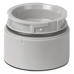 Wall-mount adapter for KombiSIGN 40 modular tower lights. Overall height 1 1/8 in. Suitable for industrial environments requiring high-pressure, high-temperature washdown resistance.