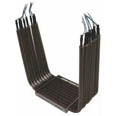 Element assembly for HVACR heaters and heat exchangers. Used as a replacement component to restore heating performance in electric heating systems. Part number 64001012.