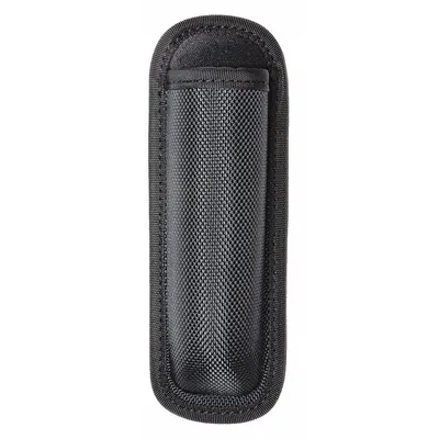 HEROS PRIDE Baton Holder: Black, Nylon, Ballistic, 6 1/4 in x 2 1/4 in - Duty Equipment Pouches