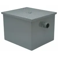 ZURN Grease Interceptor: 40 lb Capacity, 20 gpm Flow Rate, 17 1/4 in Overall Wd, 15 in Overall Dp (MPN GT2700-20-3NH)