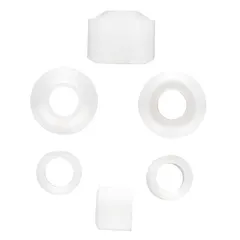 This fluid needle packing kit is a replacement part for DeVilbiss paint spray guns. It seals the fluid needle to prevent leaks and maintain consistent spray patterns. Supplied as a 3-pack for multiple servicing needs.