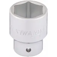 WESTWARD Socket: SAE, 3/4 in Drive Size, 1 3/8 in Socket Size, 6-Point, Std, Chrome, Socket