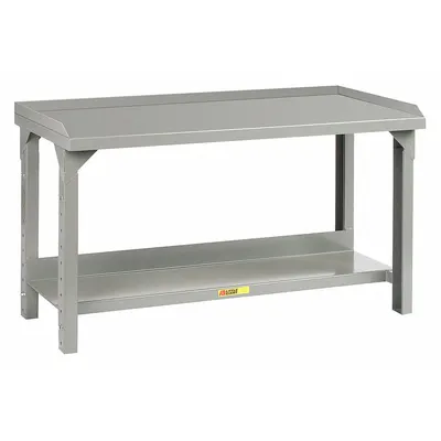 LITTLE GIANT Workbench: Adj Ht, Steel, 48 in x 30 in, 5,000 lb Overall Load Capacity - Workbenches with Lower Shelves
