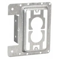 NVENT CADDY Communication Mounting Bracket: Steel, Silver, For 1 Gangs, 4 in Overall Wd (MPN MP1S)