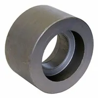 This steel coupling is designed for socket-weld extreme-pressure applications, joining pipes in high-pressure systems such as steam, water, gas, and hydraulic lines. It features female socket connections on both ends, sized 3/4 in x 3/4 in, providing a reliable, leak-proof joint