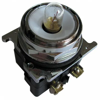 EATON Pilot Light: 30 mm Panel Mounting Size, No Lens Included, Incandescent - Incandescent Pilot-Lights without Lenses