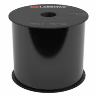 Continuous label roll for use with LabelTac 4 Pro printers. Constructed of black gloss vinyl rated for indoor and outdoor applications. Measures 4 inches by 150 feet. Suitable for creating labels for pipe marking, safety signs, and equipment identification