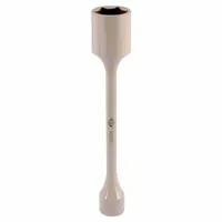 This torque limiting socket stick is designed for use with 1/2 in size air impact tools. It features a 1-1/16 in size and is constructed from chrome molybdenum/steel with a beige finish. Commonly used in wheel and lug nut applications to help prevent over-tightening