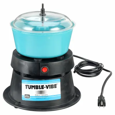 RAYTECH Vibratory Tumbler, No Drain, Fixed Amplitude, Wet/Dry, 0.05 cu ft - Vibratory Tumblers