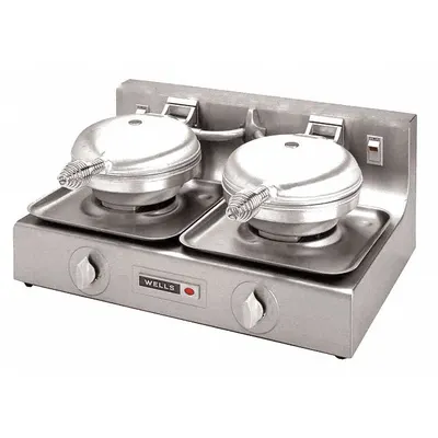 WELLS MANUFACTURING Waffle Baker: 7 in Cooking Surface Wd - Waffle Makers
