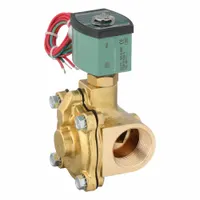 REDHAT Solenoid Valve: 2-Way, Normally Open, 1 1/4 in Pipe Size, 110V AC/120V AC, Watertight (MPN 8210G018LF 120/60,110/50)