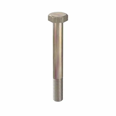 LINDSTROM Hex Head Cap Screw: Steel, Class 10.9, Zinc Yellow, M10, Metric, 85 mm lg - Class 10.9 Steel Hex Head Cap Screws