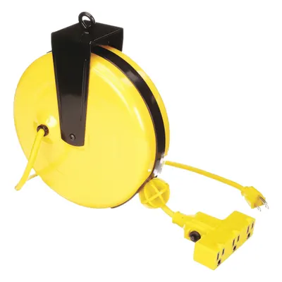 OEM APPROVED VENDOR Self-Retracting Cord Reel, 30 ft, 14 AWG SJT, 5-15P/5-15R - Self-Retracting Cord Reels