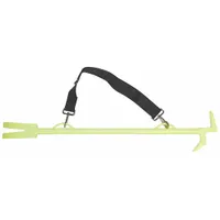 Forcible entry tool designed for prying, pulling, and breaching operations. Features a 36-inch round carbon steel handle and includes a strap for secure handling. Suitable for fire and rescue applications requiring leverage and control