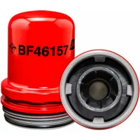 Spin-on fuel filter with cellulose media, 3 7/8 in outside diameter, and M94 x 3.0 thread size. Features an O-ring seal. Used for removing contaminants from diesel fuel in engine fuel systems