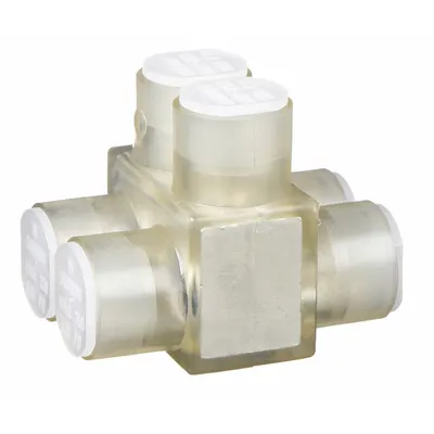 BURNDY Multitap Connector: 2 Port, Double-Sided Entry, 10 AWG – 250 kcmil Wire Size - Dry-Location Double-Sided Entry Multitap Connectors