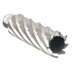 This high-speed steel annular cutter features a bright finish and a Weldon Flat shank for secure mounting in magnetic drilling machines. With a 3/4 in cutter diameter and 3 in maximum cutting depth, it is suited for general cutting applications in structural steel, plate, and pipe.