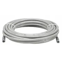 This GRACO high-pressure spray hose features a 50 ft length with a nylon tube and cover in gray. It is equipped with female NPSM fittings and is designed for transferring paints in industrial finishing applications, compatible with model X46DH4