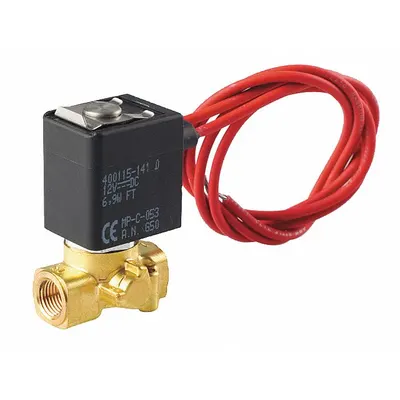 ASCO Solenoid Valve: 2-Way, Normally Closed, 24V AC, Open Frame, Compact, Brass Body - 2-Way/2-Position, Normally Closed Solenoid Valves