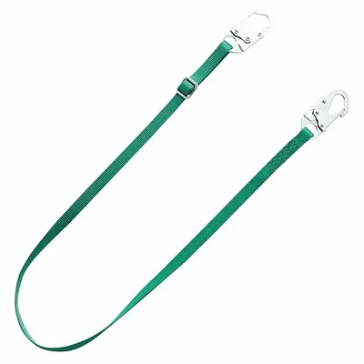 MSA Positioning Lanyard: Steel Snap Hook, Steel Snap Hook, 6 ft Lg, 310 lb Capacity - Positioning & Restraint Lanyards