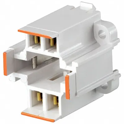 LEVITON Lampholder: Lamp Holder, 4-Pin (G24q-3), 1 3/8 in Overall Lg, 75 W Watt - Lampholders & Sockets