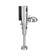 This sensor-operated flush valve retrofit kit converts manual urinal flush valves to automatic, touch-free operation. Designed for top mounting, it operates at 1 gallon per flush (gpf). Suitable for commercial restroom applications requiring improved hygiene and water conservation.