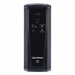 Line interactive standby UPS with 900 VA power rating. Accepts 120 V AC input and delivers 120 V AC output via 5-15P plug. Automatic voltage regulation maintains stable output during brownouts and overvoltages. Suitable for protecting desktop computers, networking equipment, and home electronics.