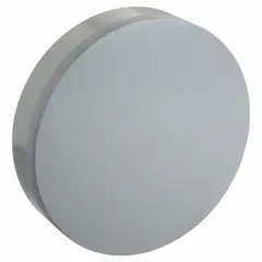 PVC end cap designed to seal the end of a 14-inch diameter duct in ventilation and exhaust systems. Features a 14-inch inlet diameter, 2 3/4-inch overall length, and 0.1875-inch material thickness. Helps prevent debris and contaminants from entering ductwork.