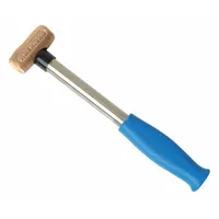 Mallet: Steel Handle, 1 lb Head Wt, 1 1/4 in Dia, 3 in Head Lg, 12 in Overall Lg (MPN AM1BZCG)