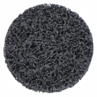 This 3-inch diameter coating-removal disc uses aluminum oxide abrasive in extra coarse grade for aggressive surface conditioning. It is designed to strip paint, rust, and scale from all metals. Suitable for industrial maintenance and fabrication applications